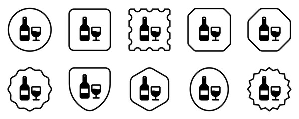 Editable wine vector icon. Part of a big icon set family. Perfect for web and app interfaces, presentations, infographics, etc