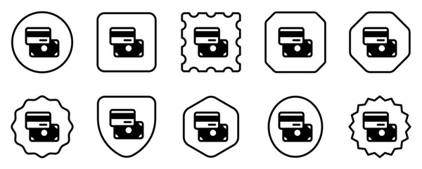 Editable payment methods, card, cash vector icon. Part of a big icon set family. Perfect for web and app interfaces, presentations, infographics, etc
