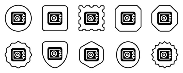 Editable deposit box, safebox vector icon. Part of a big icon set family. Perfect for web and app interfaces, presentations, infographics, etc