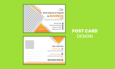 Creative modern corporate business postcard EDDM design template with photo place holder. Elegant, real estate and marketing postcard design Easy to use and edit. stylish postcard design bundle .