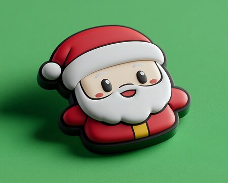Cute Santa 3D Render