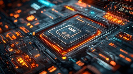 Fototapeta premium electronic circuit board