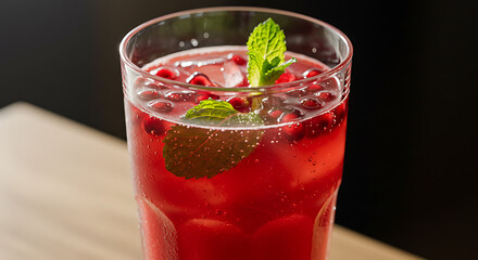 Refreshing Cranberry Mint Fizz Cocktail Recipe A Summer Drink