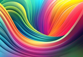 Abstract colorful dynamic wave stripes background