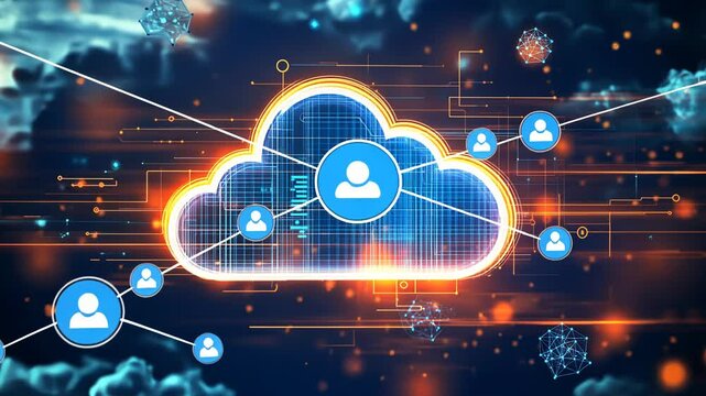 Cloud Computing Network: Digital Connectivity and Data Sharing