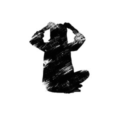 Elegant Brushstroke Portrait of a Woman