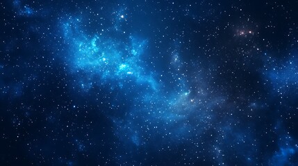 Naklejka premium Dreamy clouds and stars in a beautiful blue sky photos