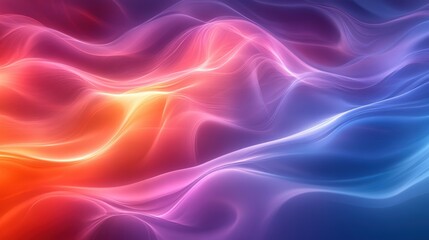 Obraz premium Colorful Abstract Background with Flowing Waves of Light and Color
