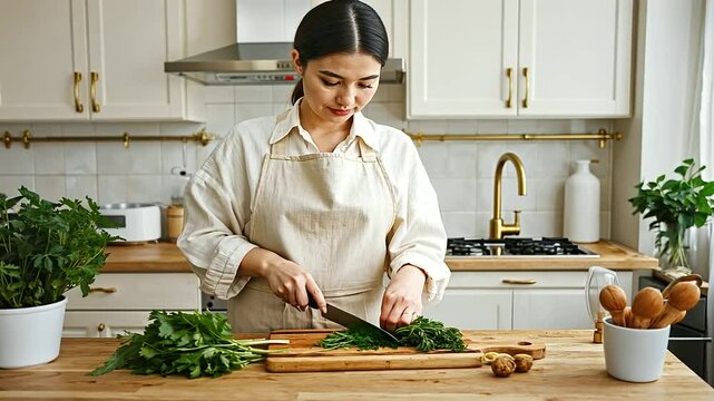 Frames A nutritionist or a health individual is seen preparing a healthy mea a-2, 33994133