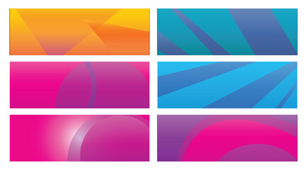 Fototapeta premium Abstract Colorful Geometric Backgrounds (5)