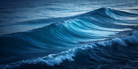 Majestic Ocean Wave Deep Blue Water Nature