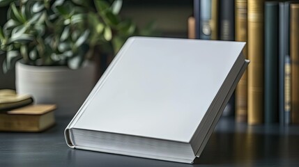 Blank hardback novel mockup for cover design and marketing promotion