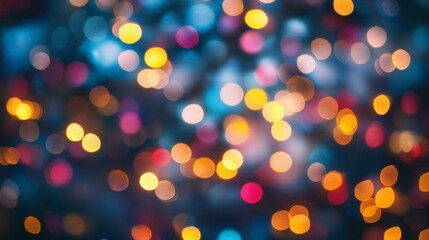 Fototapeta premium Colorful Bokeh Lights Abstract Background
