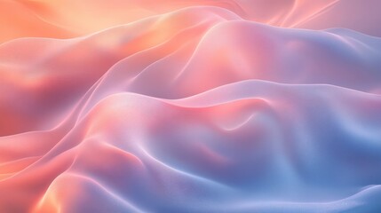 Obraz premium Soft and Flowing Fabric Textures in Pastel Colors for Backgrounds