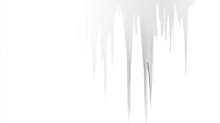 Icicles Hanging Down Winter Ice Formations Cold Season Decorative Elements Frosty Weather Il