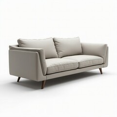 Stylish modern beige sofa with sleek lines, perfect for a contemporary living space.