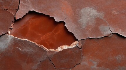 Fototapeta premium Cracked terracotta surface