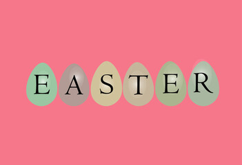 elements of Easter banners, posters, invitations.