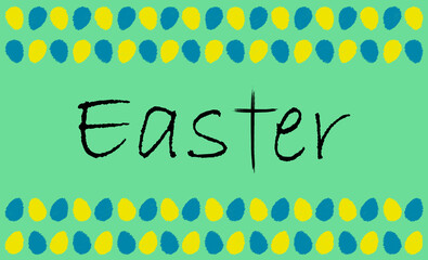 elements of Easter banners, posters, invitations.