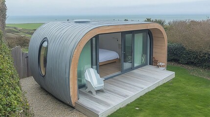 Modern, cozy, coastal cabin.  Ocean views