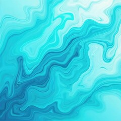 Fototapeta premium Abstract Teal Liquid Marble Swirls: A Serene Blue and Green Background Texture