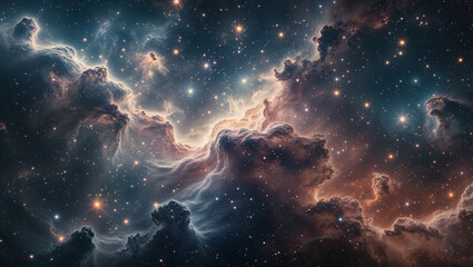 Fototapeta premium space nebula and galaxy