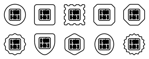Editable house floorplan vector icon. Property, real estate, construction, mortgage, interiors. Part of a big icon set family. Perfect for web and app interfaces, presentations, infographics, etc
