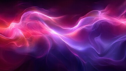 Obraz premium Ethereal Abstract Waves of Light in Colorful Gradient Palette