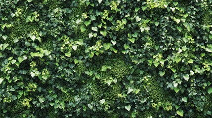 Obraz premium Vertical garden background, green moss in office or home interior
