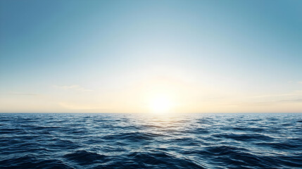 Obraz premium Sunset Over The Ocean Panorama