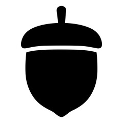 Acorn Silhouette Icon