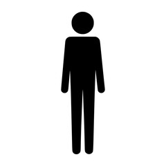 Silhouette Person Icon - Minimalist Vector