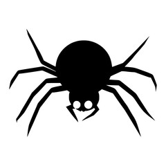 Black Spider Silhouette Graphic Design