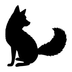 Fox Silhouette Vector Illustration
