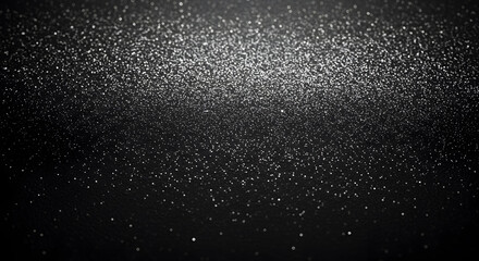 Obraz premium Elegant charcoal black background with a sparkling silver glitter overlay texture