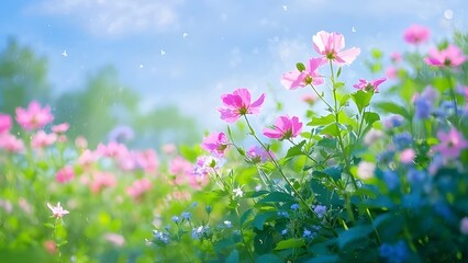 Colorful Flower Meadow - Dreamy Spring Landscape