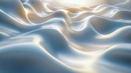 Obraz premium Exploration of caustic light through abstract waves of shimmering textures in a serene landscape