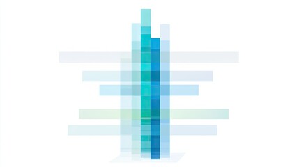 Fototapeta premium Abstract teal and light color graphic design, data visualization or infographic