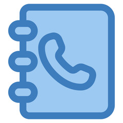 Phone Book Icon Element For Design