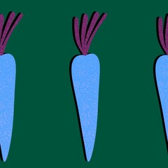 Summer vegetable seamless carrots pattern for wrapping paper and fabrics and kids clothes print and kitchen textiles