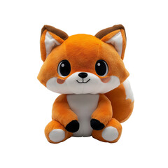 Adorable Orange Plush Fox Toy - Cute Cartoon Animal Soft Toy