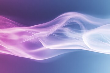 Fototapeta premium Abstract Smoke Wave, Pink Blue Gradient, Background Design