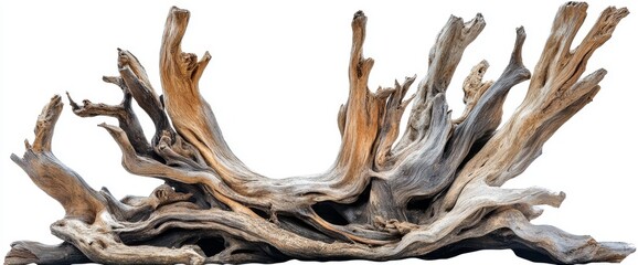 Fototapeta premium An isolated transparent background branch with withered flowers on a clear background