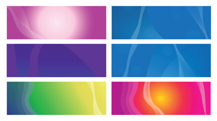 Abstract Colorful Gradient Backgrounds