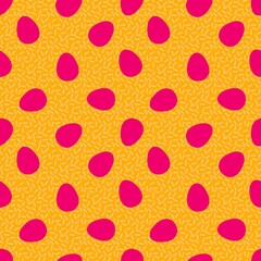 Easter eggs seamless spring pattern for wrapping paper and fabrics