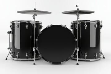 Fototapeta premium A drum set, isolated on a clear background, created using modern