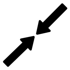 Scale Down Shrink Glyph Icon