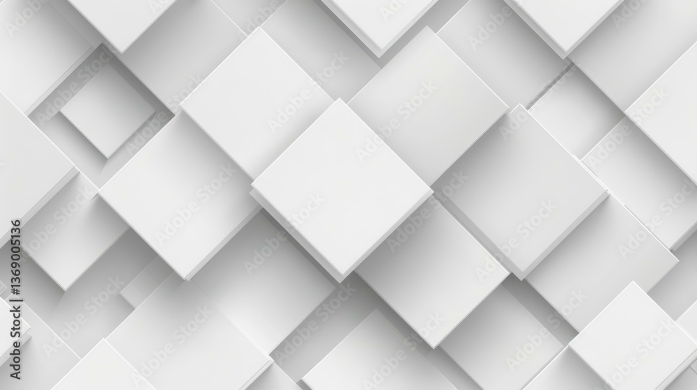 Poster vector design featuring clean white squares creates a modern and minimalistic abstract background. p