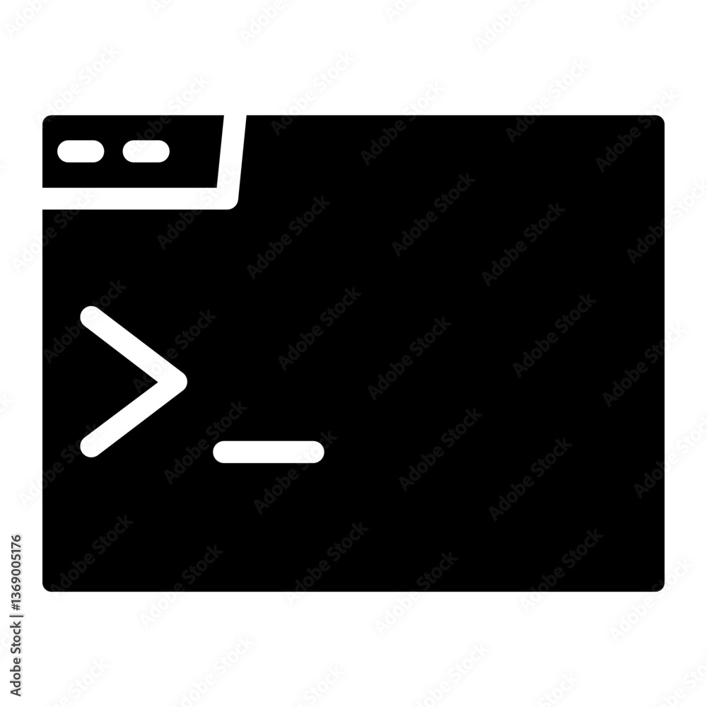 Fototapete code coding script glyph icon