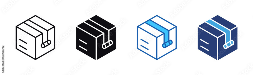 Poster Packing icon sheet multiple style collection
